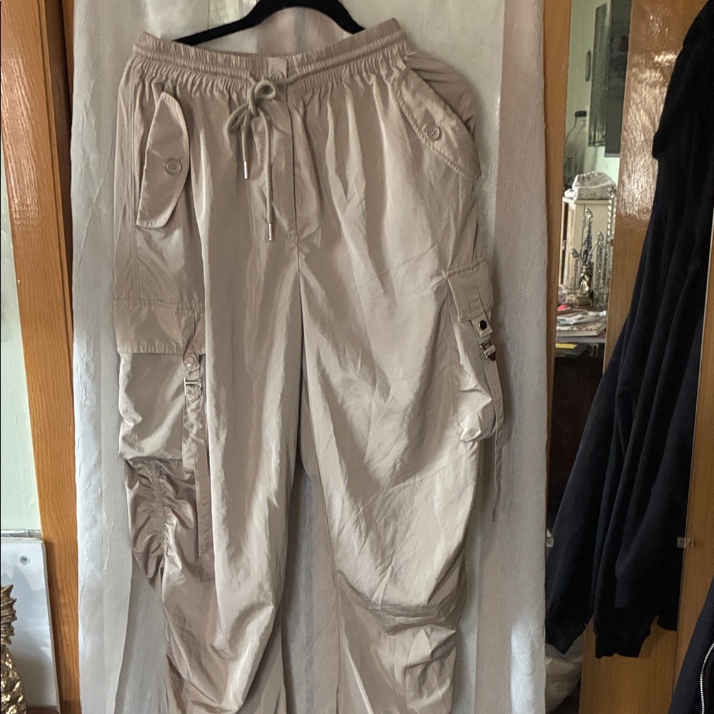 Women's Beige Cargo Pants